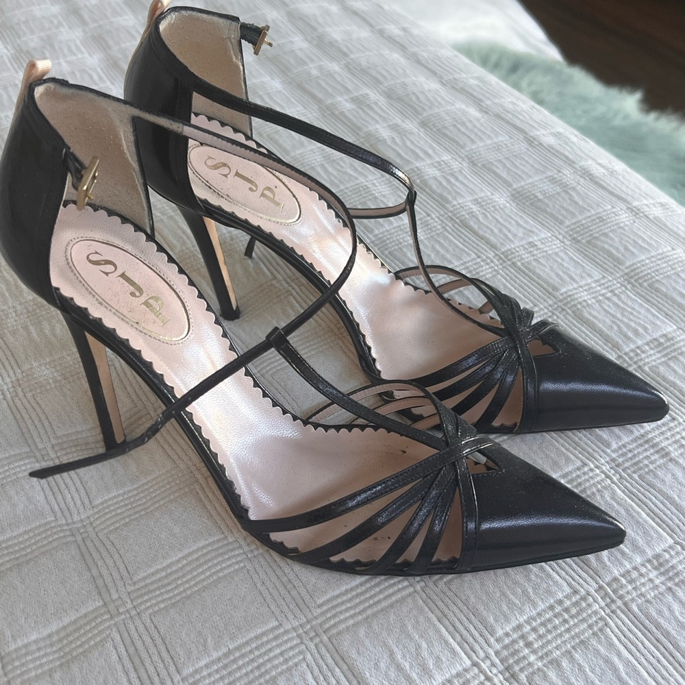 SJP by Sarah Jessica Parker Black Strappy Heels